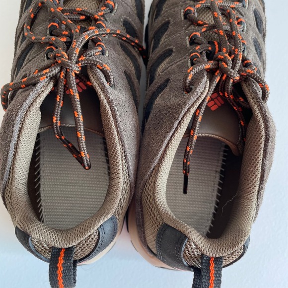 Columbia Mens BI4595-208 Trail Hiking Shoes Brown‎ Orange Accents Size 11W Wide main image 7